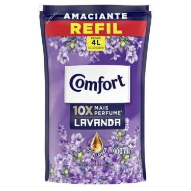 Imagem de Amaciante roupa comfort concentrado 900ml sache lavanda