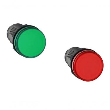 Imagem de Botão Sinalizador XA2EVFD4LC com LED 110V e Diferencial de Indicador Luminoso Vermelho Schneider Electric