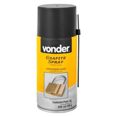 Imagem de Lubrificante em Spray 51.99.200.100 Lubrificação a Seco Isento de Óleo Grafite Vonder 100G