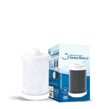 Imagem de Refil Filtro Carbon Block 5POL C Rosca Planeta agua