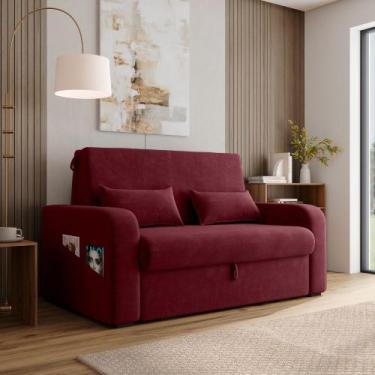 Imagem de Sofá Cama 2 lugares Compacto com Baú 140 Larg Lady Day Matrix, VELUDO 