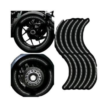 Imagem de Adesivos De Vinil Para Rodas De Motocicleta De 17 E 18 Polegadas Para 