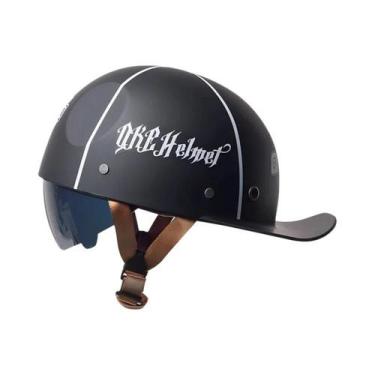 Imagem de Capacete Retrô Universal para Motocicleta, Skate e Bicicleta - Novo Pa