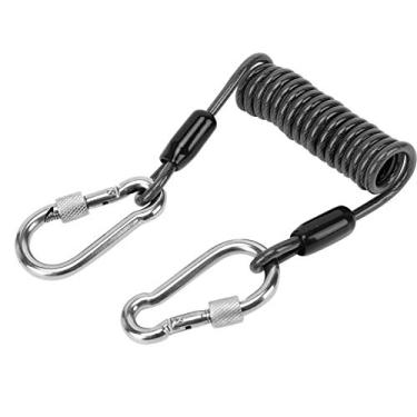 Imagem de Linha perdida de mergulho, linha perdida de pesca de segurança durável, para pescar mergulho com câmera de corda de primavera mergulho com corda de concha(Preto)