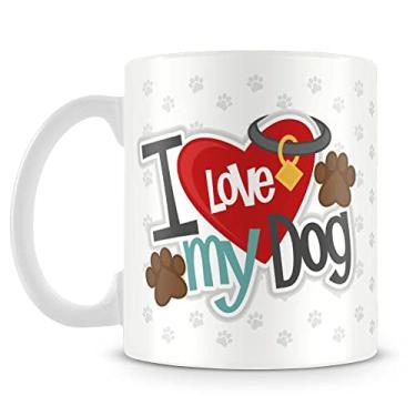 Imagem de Caneca Personalizada I Love My Dog (1 Foto)