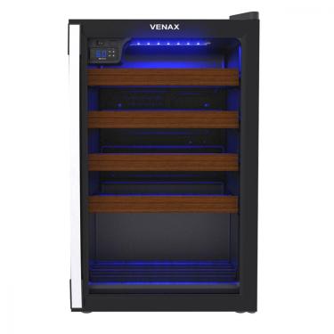 Imagem de Adega Venax Piubella Cave 100L 82 Litros 24 Garrafas ? Preto Fosco 220V