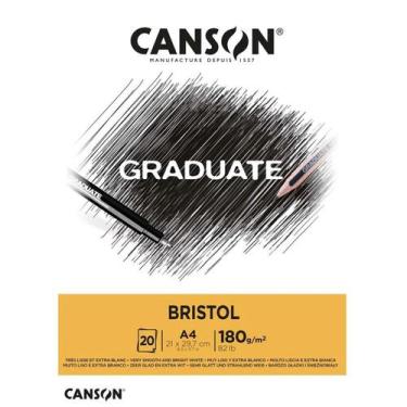 Imagem de Bloco Graduate Bristol 180G 21X29,7 A4 20F Canson