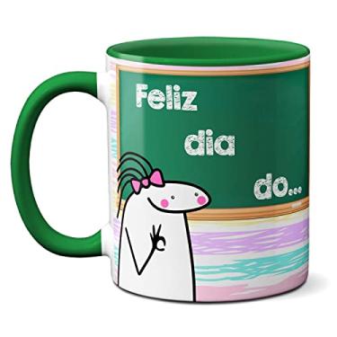 Imagem de Caneca Feliz Dia Dos Professores Flork Meme Professora Boa (Verde)