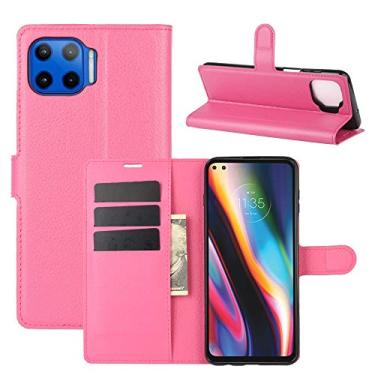 Imagem de HONGYAN Capa de telefone Para Motorola Moto G 5G Plus Litchi Texture Capa Protetora Horizontal Flip com Suporte e Slots de Cartão e Carteira Capa protetora