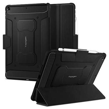 Imagem de Spigen capa para iPad 10.2, iPad de 9 geração (2021) / iPad de 8 geração (2020) / iPad de 7 geração (2019), protetora tripla Rugged Armor Pro com porta-lápis, preta