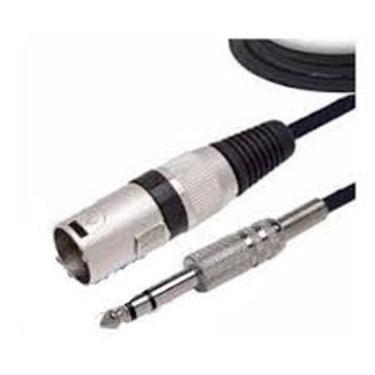 Imagem de Cabo P10 Stereo X Xlr Macho Balanceado 3 Metros Fg Tec