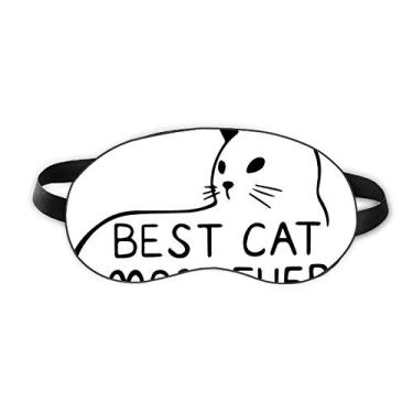 Imagem de Capa de sombra para dormir com estampa "Faça você mesmo" Best Cat Mom Ever Quote