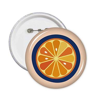 Imagem de O Alfabeto Laranja Frutas Bonito Padrão Alfinetes Emblema Botão Decoração Acessório 5 peças