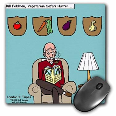 Imagem de 3dRose Bill Felkman Vegetarian Safari Hunter - Mouse Pad, 8 x 8 polegadas (mp_2386_1)