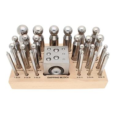 Imagem de BeadSmith Dapping Set, 24 Pieces plus Steel Dapping Block - DP2060