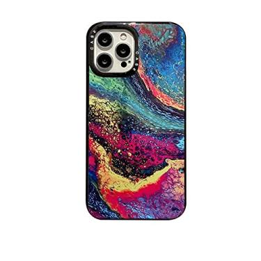 Imagem de Capa de telefone criativa de pintura a óleo abstrata de silicone deslumbrante para iphone 14 13 12 11 pro max xr xs x 7 8 plus se mini capa de telefone estética à prova de queda, estilo a, para iphone 8 plus