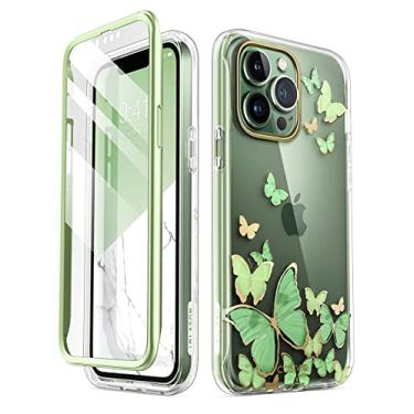 Imagem de i-Blason Capa Cosmo para iPhone 13 Pro Max [protetor de tela embutido] [proteção de nível militar] Capa protetora elegante à prova de choque para iPhone 13 Pro Max (Mintfly)
