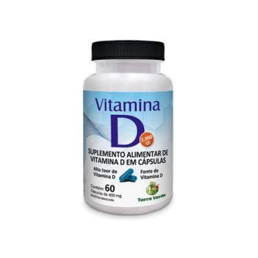 Imagem de Suplemento Vitamina D 2.000Ui Terra Verde 60 Cápsulas - Sanibras