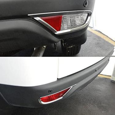 Imagem de KJWPYNF Para Mitsubishi Pajero 2013-2016, moldura de lâmpada de neblina traseira de carro acabamento exterior moldagem de estilo automático