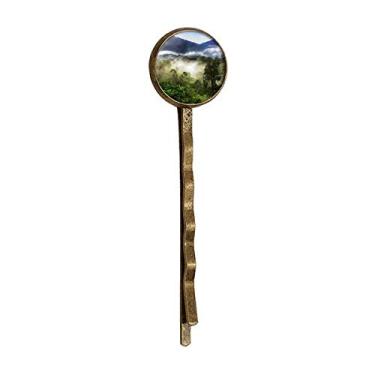 Imagem de Fog Forestry Science Nature Scenery Retro Metal Hair Bobby Pin Headwear