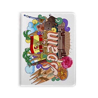 Imagem de Diário de capa macia para caderno de grafite Espanha Frutos do mar Prado