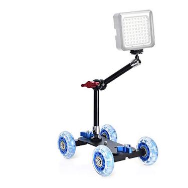 Imagem de Slider Mesa Mini Dolly com magic arm suporte articulado de 11 polegadas