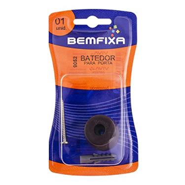 Imagem de Batedor para Porta Chato Marrom Viva Bricolage Bemfixa 9052