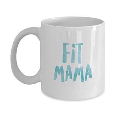 Imagem de Caneca Fit Mama – xícara de chá ou café para mães saudáveis – presente