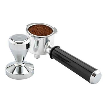 Imagem de Restaurantware Restpresso Tamper de café expresso de 58 milímetros 1 adulterador de café durável - Base ponderada segura para máquina de lavar louça, aço inoxidável, prensa de café expresso, cabo
