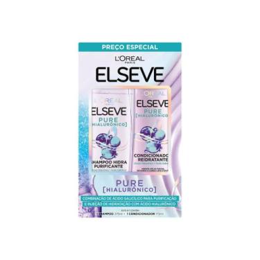 Imagem de Kit Elseve 1 Shampoo 375ml 1 Cond 170ml Pure Hialuronico