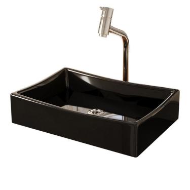 Imagem de Kit Da Cuba Dalla Preta Com Torneira Dl08 E Valvula Abs