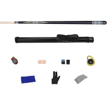 Imagem de Taco de sinuca, taco de sinuca de bilhar, bastões de mesa de bilhar para bar de casa para homens e mulheres, taco de sinuca de madeira (clubes + acessórios + tubos de clube)