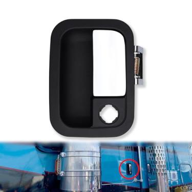 Imagem de Maçaneta externa R56-1025 HLK1077 adequada para Kenworth T660 T680 T800 T880 W900 W990 T2000 T270 T300 T370 T400 T440 T460 T6000 T600 A T700 C500 Peterbilt 387 587, lado esquerdo do motorista