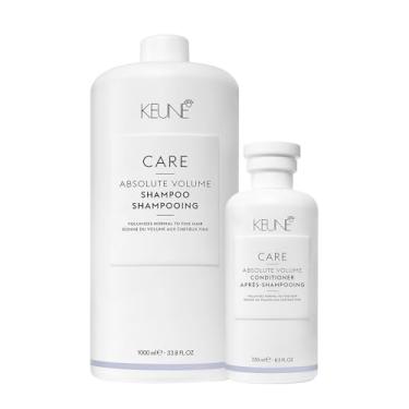 Imagem de Kit Keune Care Absolute Volume Shampoo Litro e Condicionador 250ml (2 produtos)