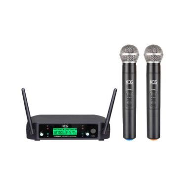 Imagem de Microfone Profissional De Mão Duplo Sem Fio Kadosh Uhf K382M