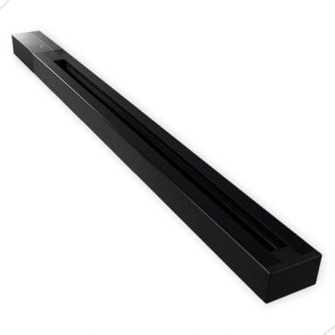 Imagem de Trilho Eletrificado de Alumínio com 1 Metro para Spot de Trilho Universal para Iluminação de Teto Reforçado e Decoração