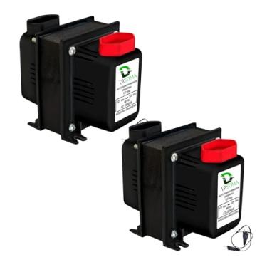 Imagem de KIT 2 Transformador de Voltagem 2000VA Disoma Bivolt 110V para 220V e 220V para 110V Com Protetor Térmico Suporta até 1100W como ventiladores, geladeiras, frigobares e máquinas de lavar.