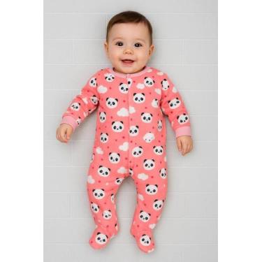 Imagem de Macacão Fleece Bebê Peluciado Quentinho Confortável e Prático no Dia a