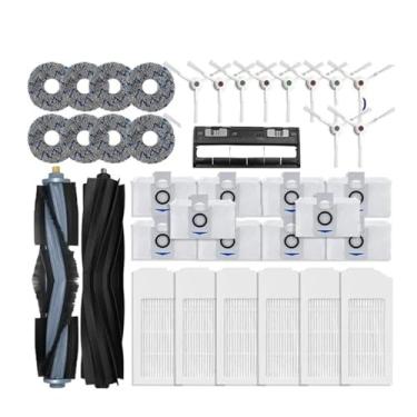 Imagem de Compatible With Ecovacs Deebot X1 OMNI T10 OMNI Robot Vacuum Cleaner Spare Parts Rubber Side Brush Cover,Hepa Filter Mop Rag Dust Bag(37PCS)