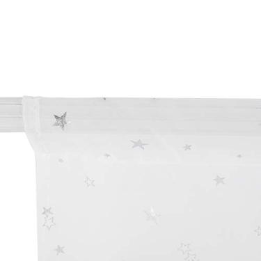 Imagem de HEEPDD 6.6x3.28 Pés de Tule de Tule Cortina, Estrelado a Cortina da Porta da Janela para Quarto Sala de Estar de Casamento de bebê (Branco)