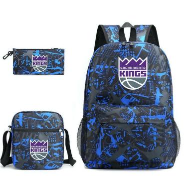 Imagem de Conjunto de mochilas escolares Basketball Star Cavaliers, mochila de 3 peças