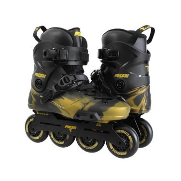 Imagem de Patins Traxart Mesh Black /Gold - 80mm ABEC-9 Cromo-Masculino