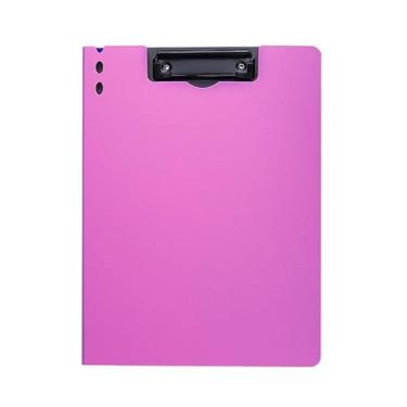 Imagem de Pasta catálogo A4 com capa em polipropileno para documentos, prancheta organizadora escolar universitária e comercial, ideal para provas, anotações e uso diário (azul)