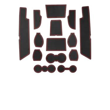 Imagem de LUWU Acessórios para Audi Q4 Etron 2025 - para Audi Q4 Etron 2023 2024 2025 Tapetes de ranhura de porta Suporte de copo para porta Porta-copos Forro de console central Tapetes para porta Groove Gate