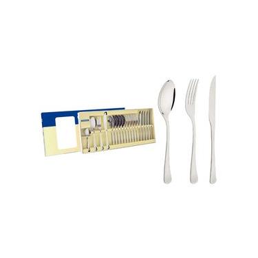 Imagem de Faqueiro Tramontina Havana em Aço Inox com Facas para Churrasco 24 Peças