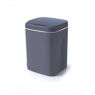 Imagem de Lixeira Automática Inteligente 12 Litros Cinza Sensor Smart Higiene Se