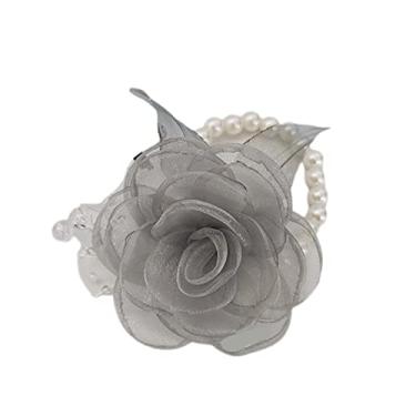Imagem de Lerpwige Corsage de pulso para cerimônia de casamento para dama de honra irmã para chá de panela, rosa, corpete de pulso, flor artificial, formatura