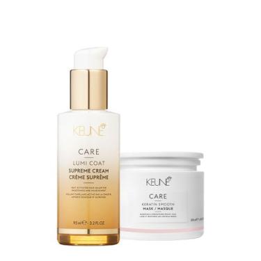 Imagem de Kit Keune Care Keratin Smooth Máscara e Lumi Coat Supreme Cream Finali