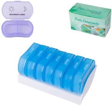 Imagem de Porta Comprimidos Organizador Semanal Portátil Manhã e Noite - Moment