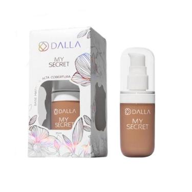 Imagem de Base Líquida de Alta Cobertura Com Efeito Matte My Secret 35ml Dalla, 